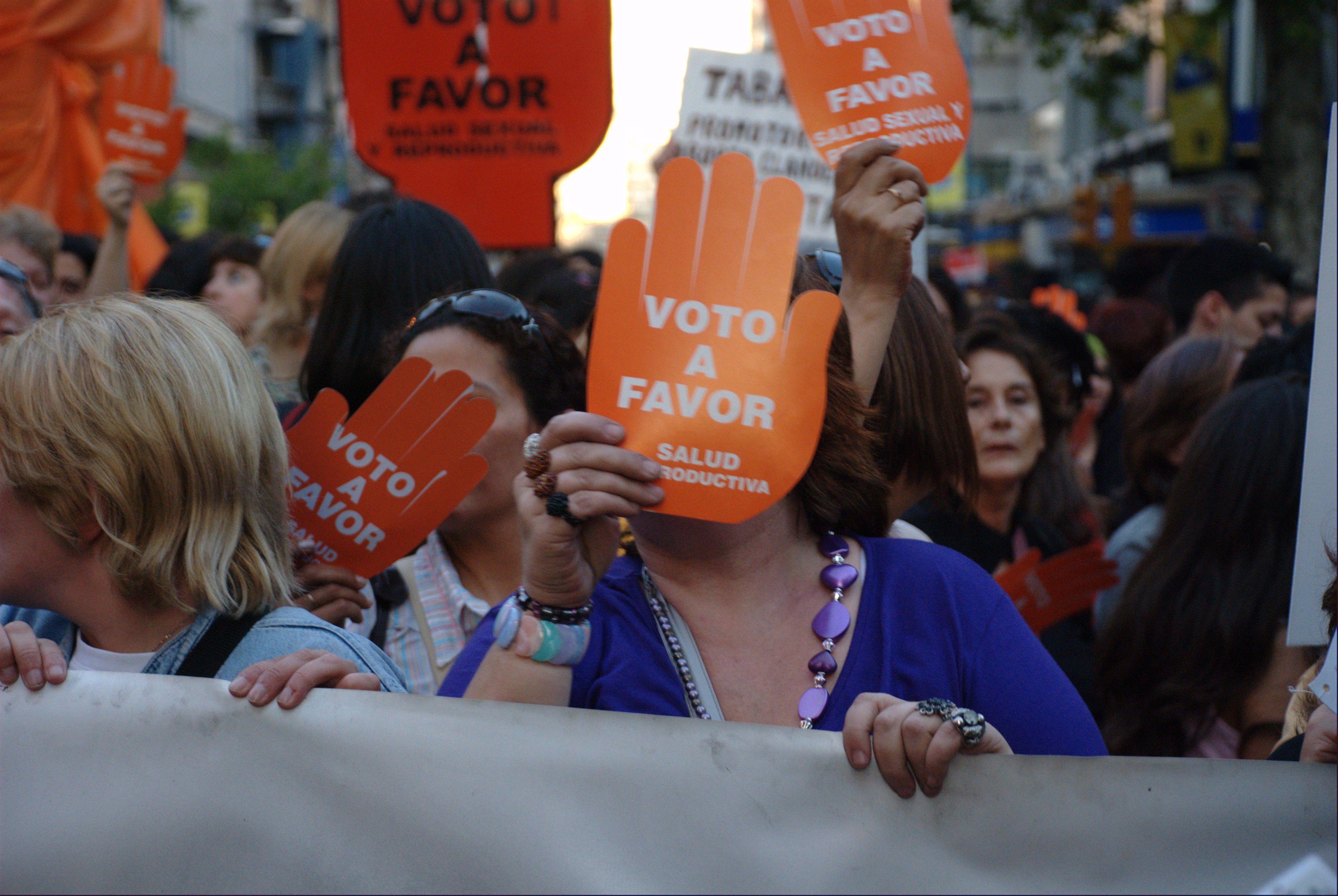 Fotografía de marcha por la despenalización del aborto